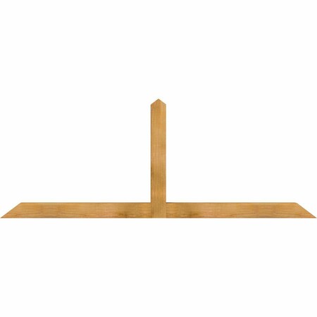 Ekena Millwork Portland Rough Sawn Timber Gable Bracket, Western Red Cedar, 84"W x 31"H x 4"D x 4"F, 9/12 Pitch GBW084X31X0404POR00RWR